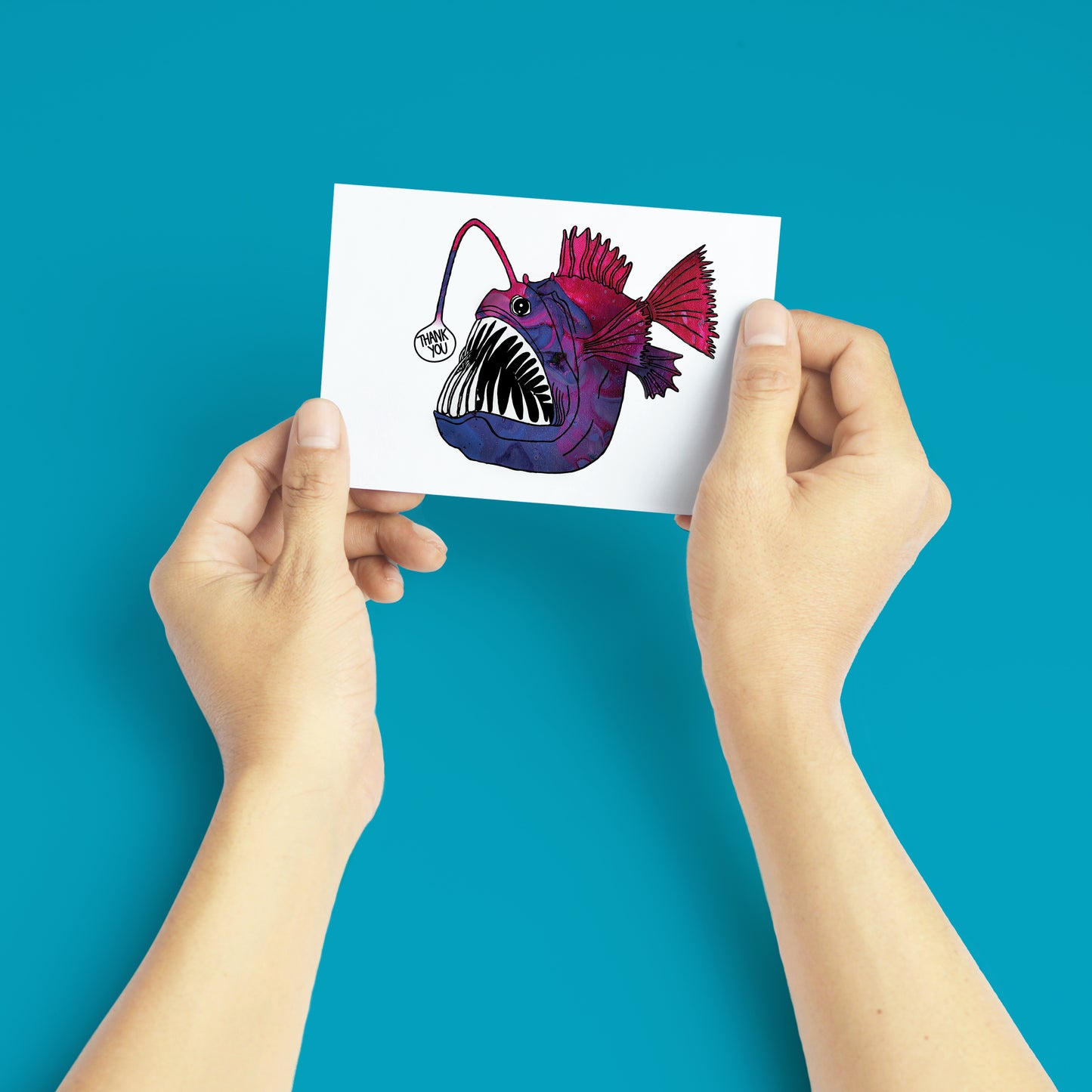 Thank You Angler Fish Greeting Card
