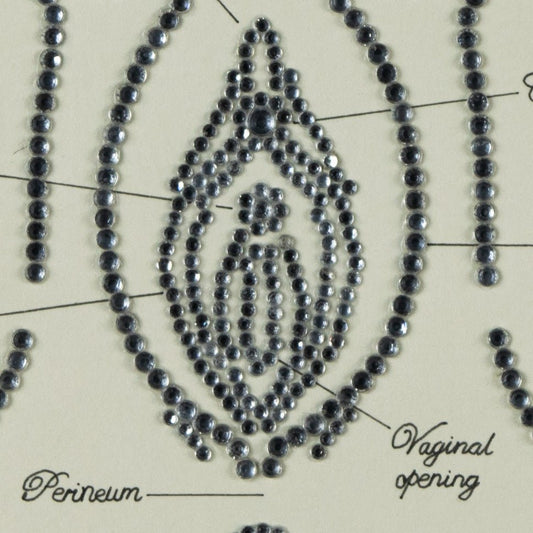 Bedazzled Vulva - Deb Almond Art