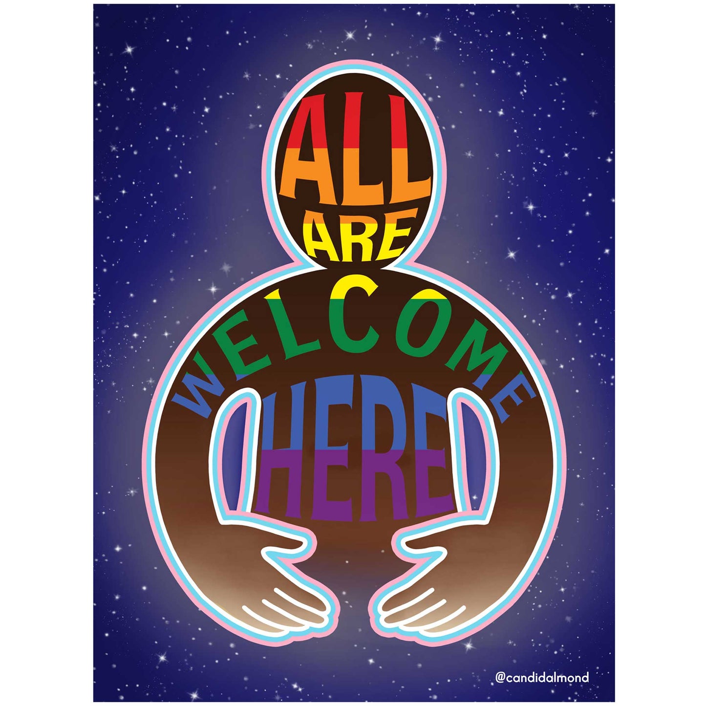 'All Are Welcome Here' Digital Download - Deb Almond Art