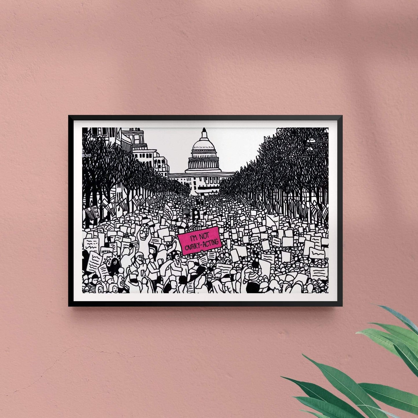 'I'm Not Ovary-Acting' Art Print - Deb Almond Art