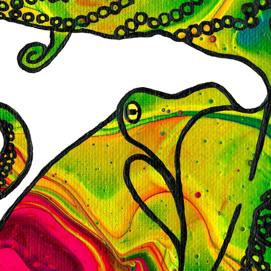 'Love Is Love' Octopus Art Print - Deb Almond Art
