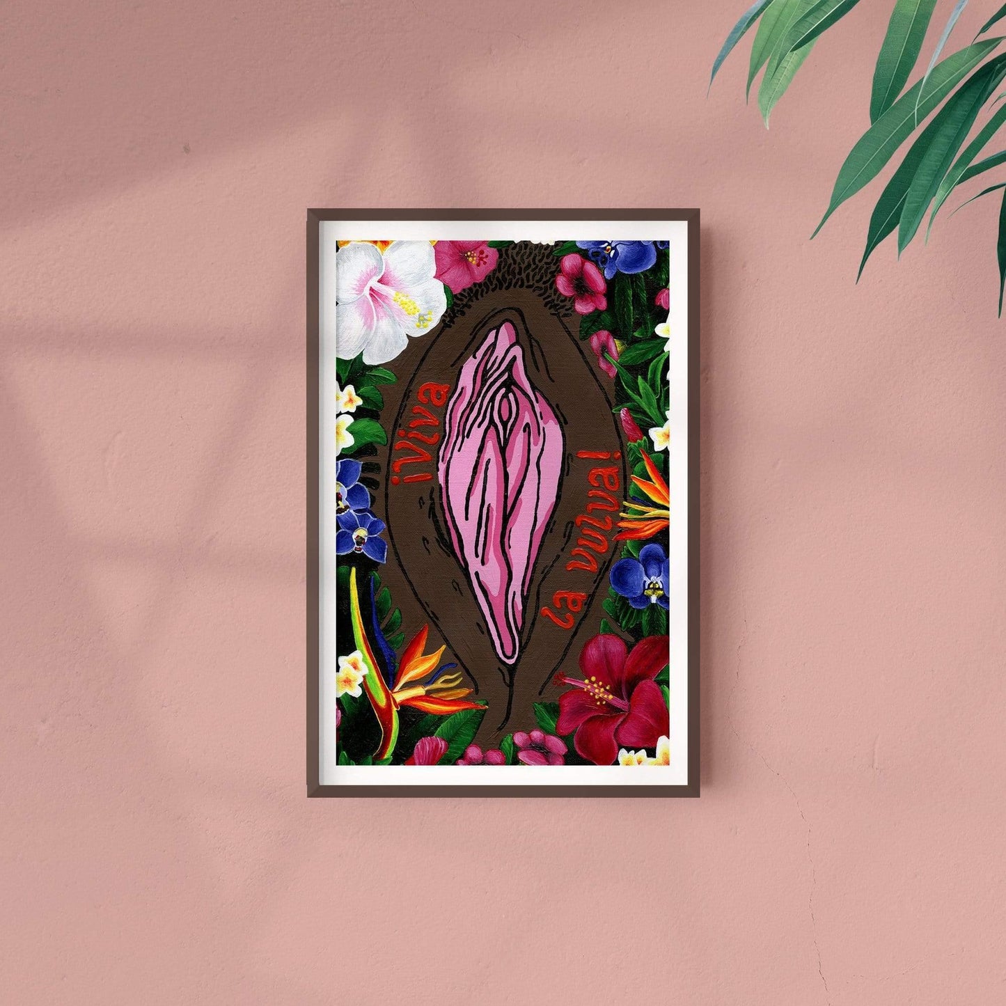'¡Viva La Vulva!' Art Print (Black) - Deb Almond Art