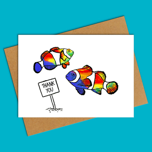 Thank You Clown Fish Greeting Card