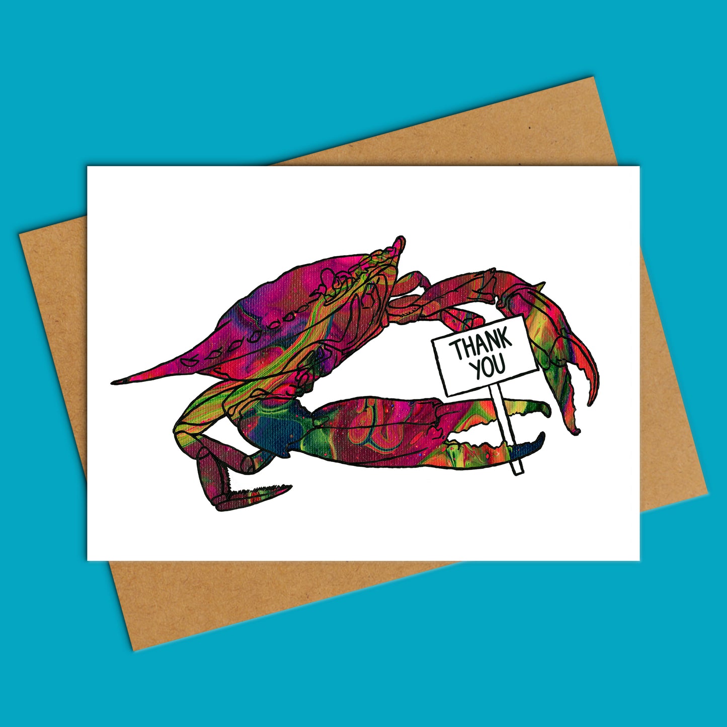 Thank You Chesapeake Crab Greeting Card