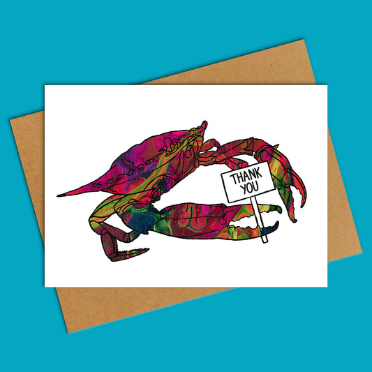 Thank You Chesapeake Crab Greeting Card