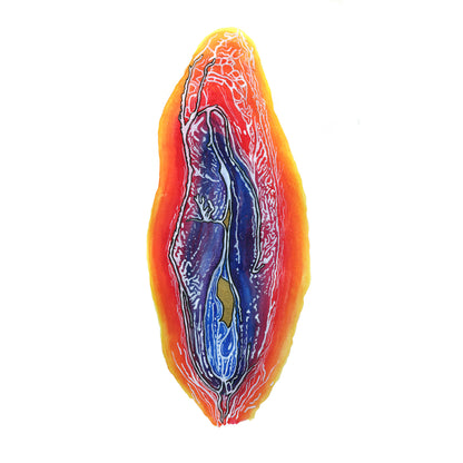 Retrato de vulva temática de Guadalupe