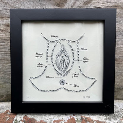 Bedazzled Vulva - Deb Almond Art