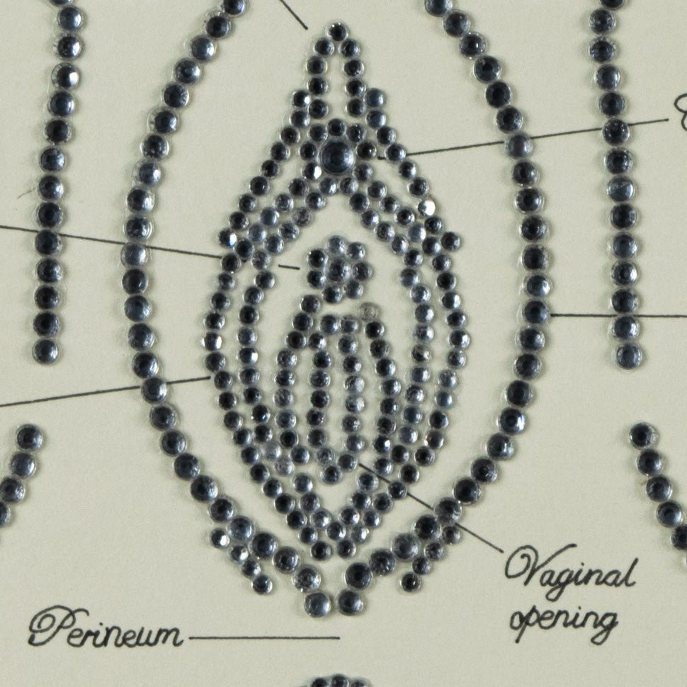 Bedazzled Vulva - Deb Almond Art