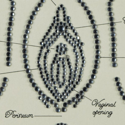 Bedazzled Vulva - Deb Almond Art