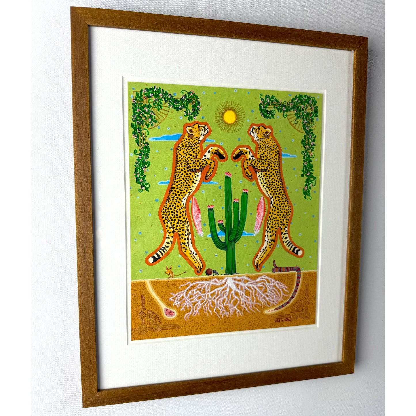 Cheetahs & Cactus - Deb Almond Art