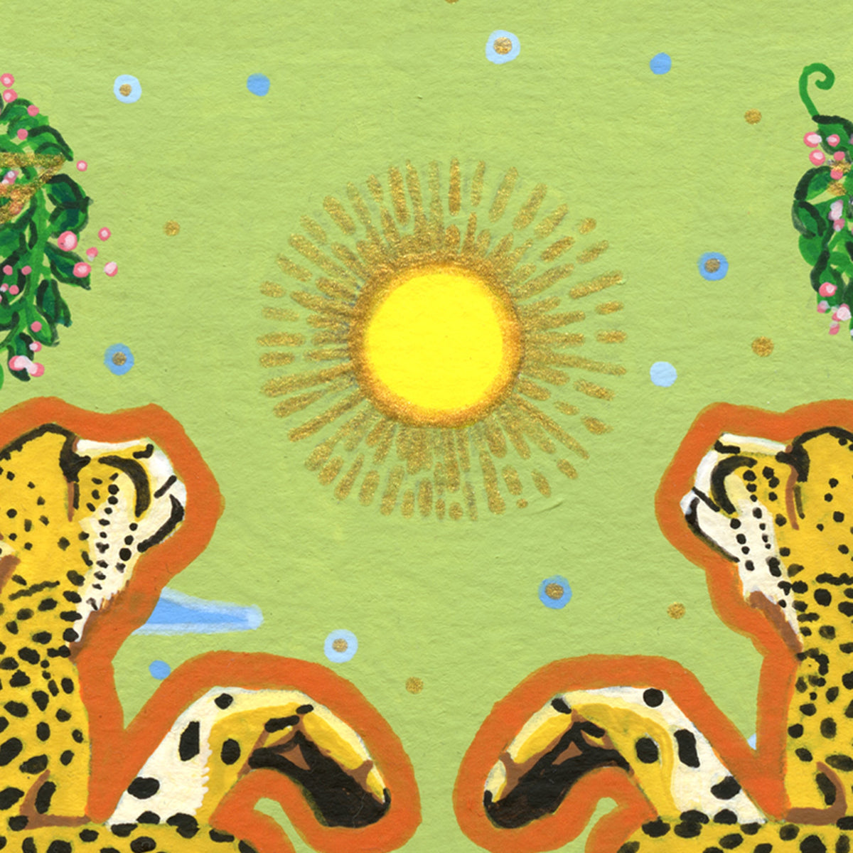 'Cheetahs & Cactus' Giclée Art Print - Deb Almond Art