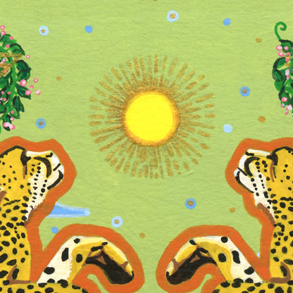 'Cheetahs & Cactus' Giclée Art Print - Deb Almond Art