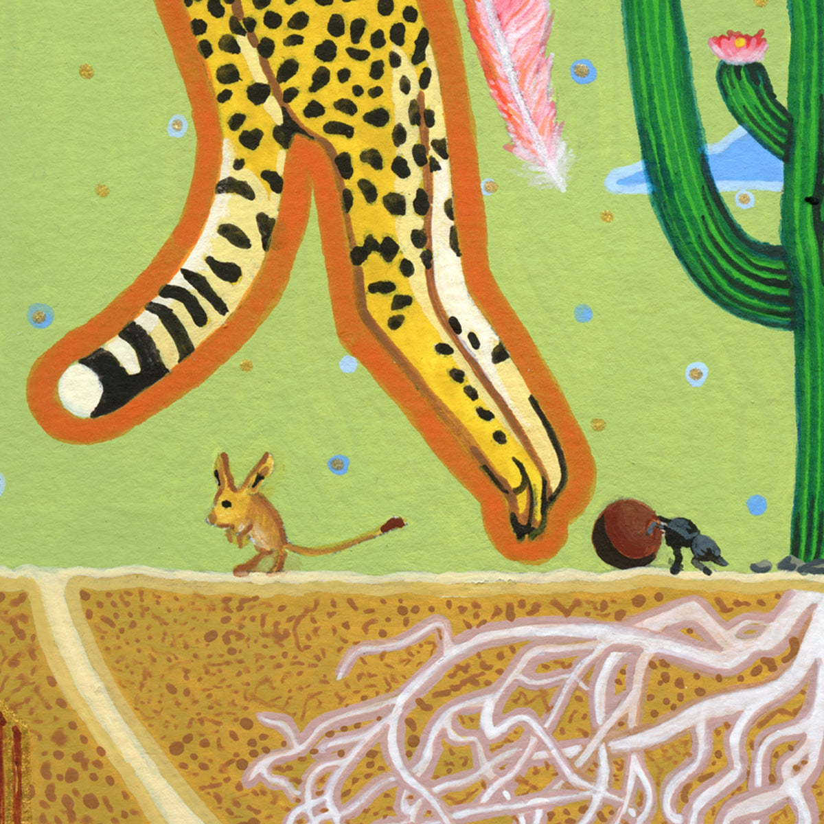 'Cheetahs & Cactus' Giclée Art Print - Deb Almond Art