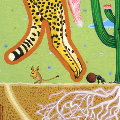 'Cheetahs & Cactus' Giclée Art Print - Deb Almond Art