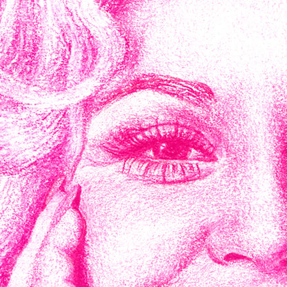 Dolly Parton Portrait with Rhinestone Embellishment - Deb Almond Art