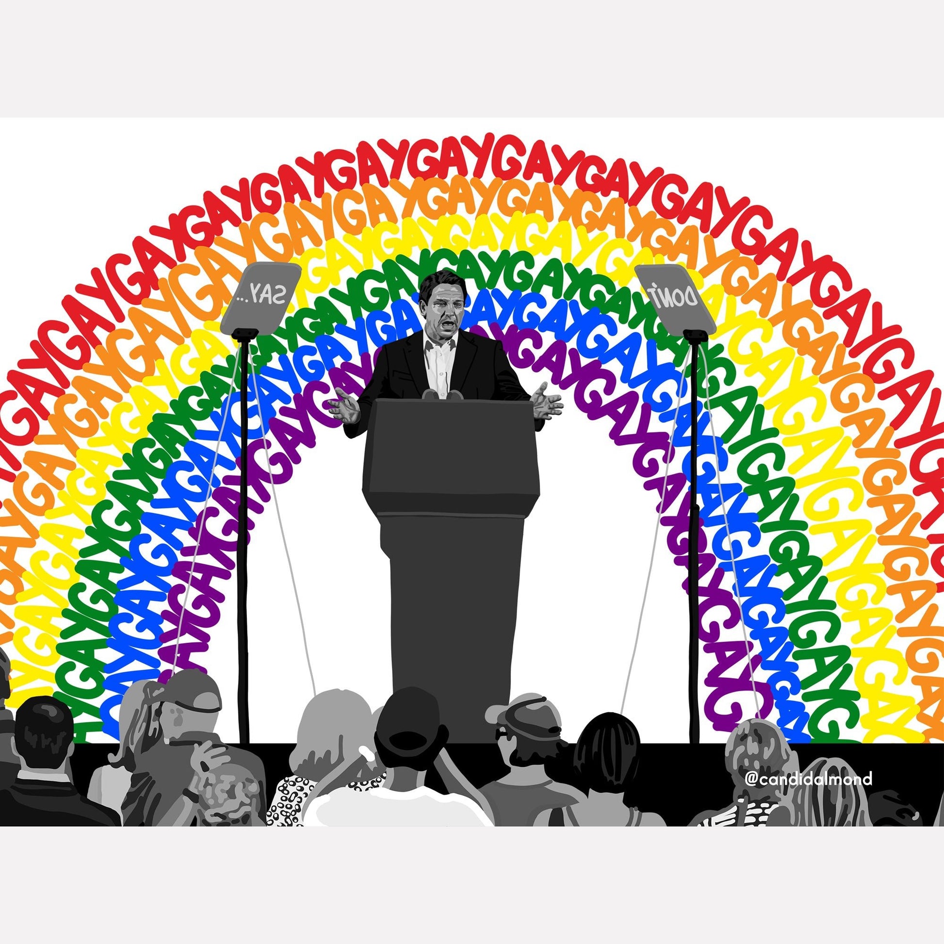 'Don't Say Gay!' Digital Download - Deb Almond Art