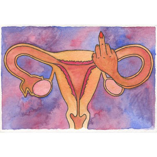 F*ck Uterus Art Print - Deb Almond Art