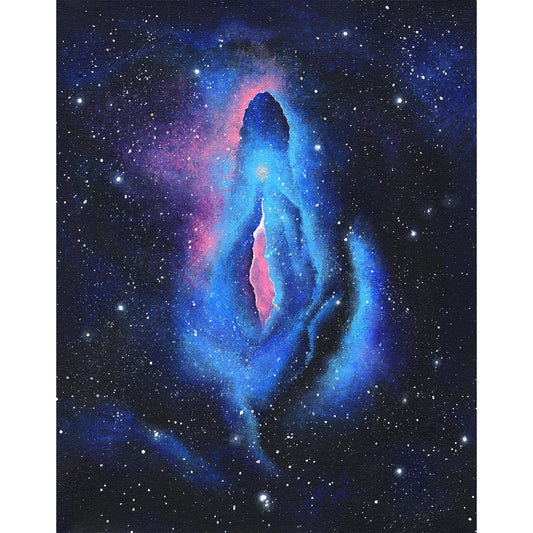 Galaxy Vulva 01 Art Print - Deb Almond Art