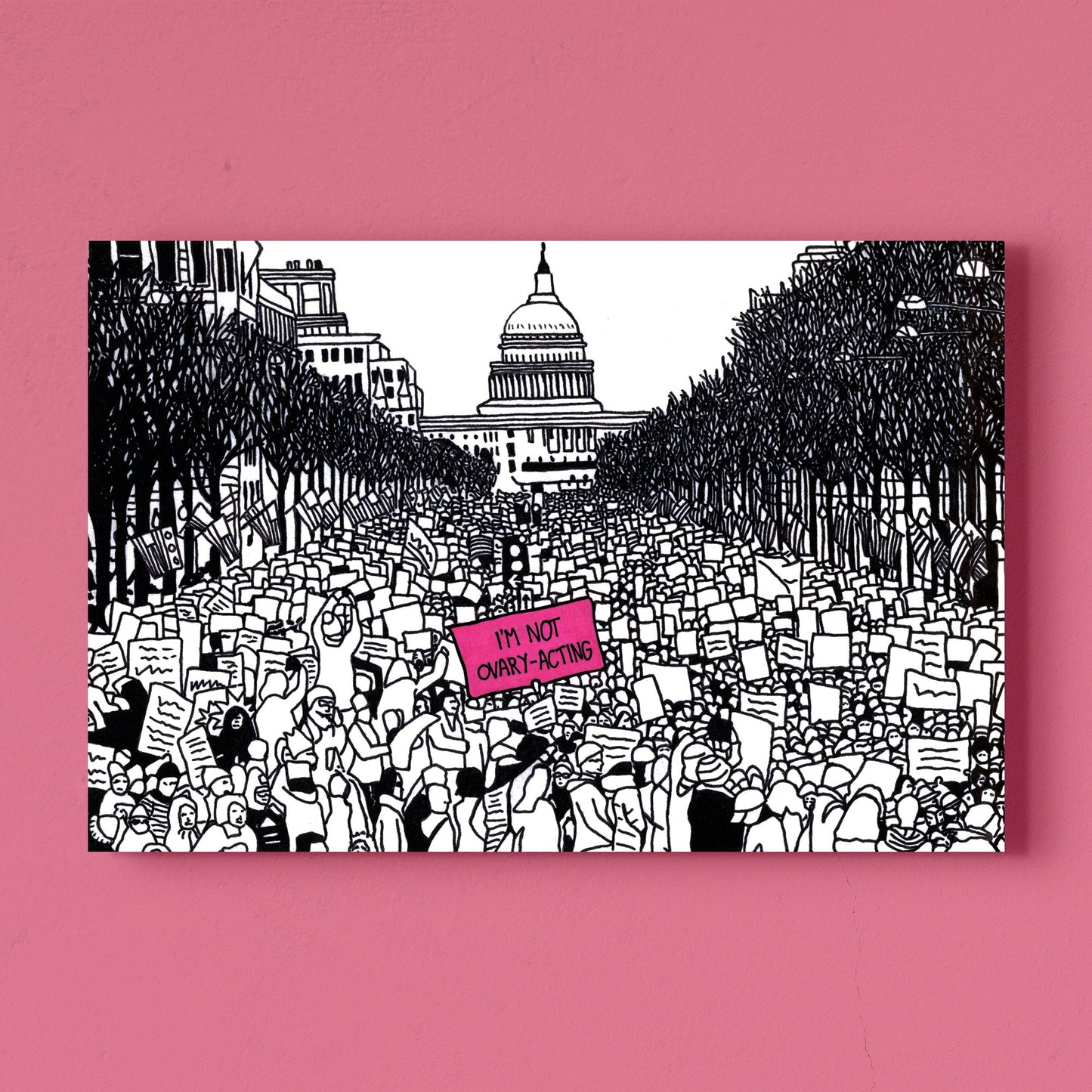 'I'm Not Ovary-Acting' Art Print - Deb Almond Art