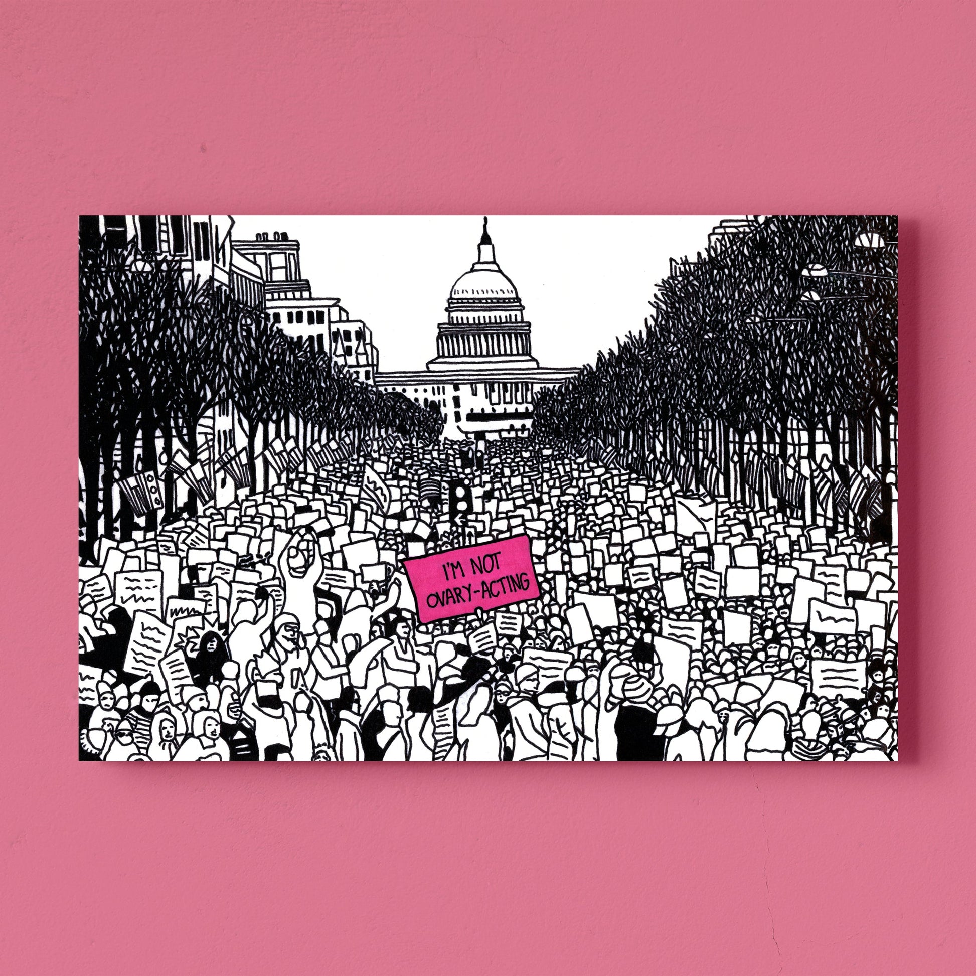 'I'm Not Ovary-Acting' Art Print - Deb Almond Art