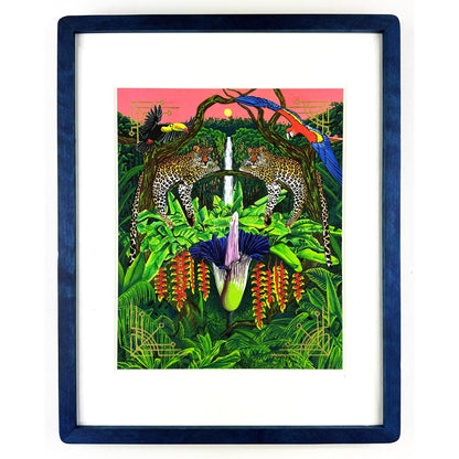 'Jaguars & Corpse Flower' Original Art - Deb Almond Art