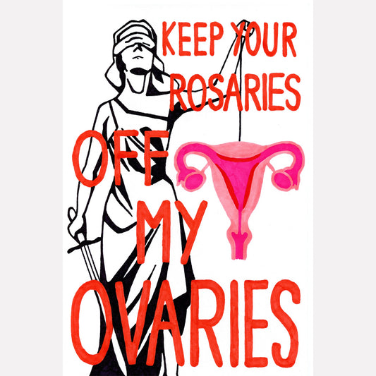 'Keep Your Rosaries' Art Print - Deb Almond Art