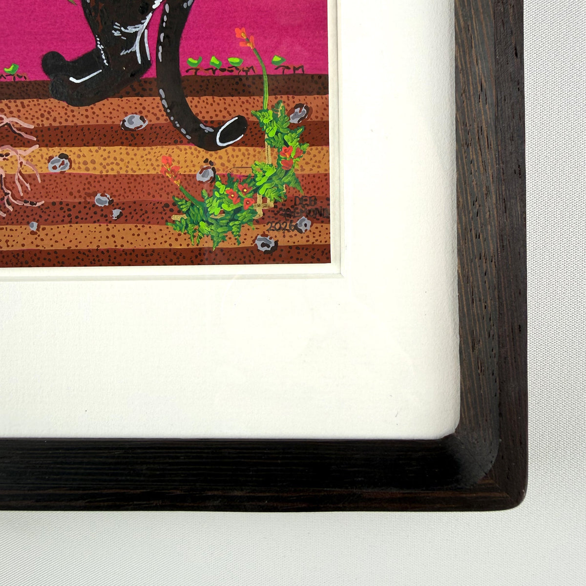 'Panthers & Yellow Iris' Original Art - Deb Almond Art