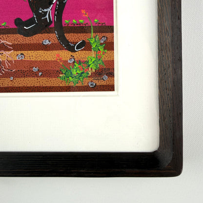'Panthers & Yellow Iris' Original Art - Deb Almond Art