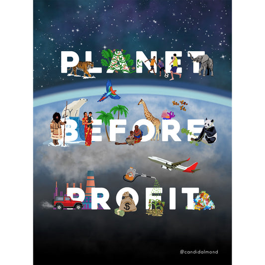 'Planet Before Profit' Digital Download - Deb Almond Art