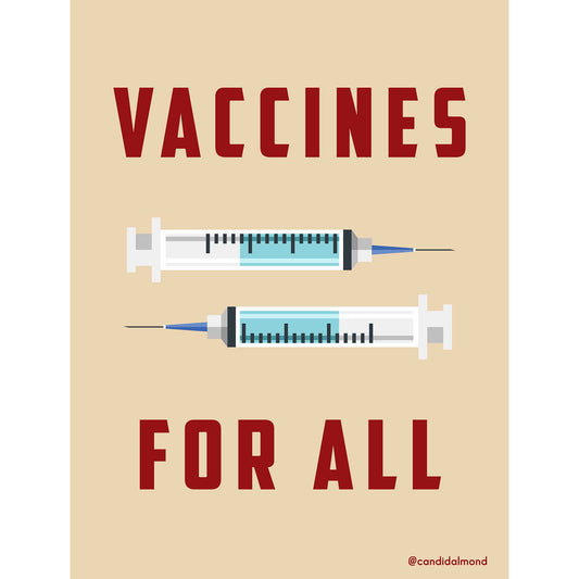 'Vaccines For All' Digital Download - Deb Almond Art