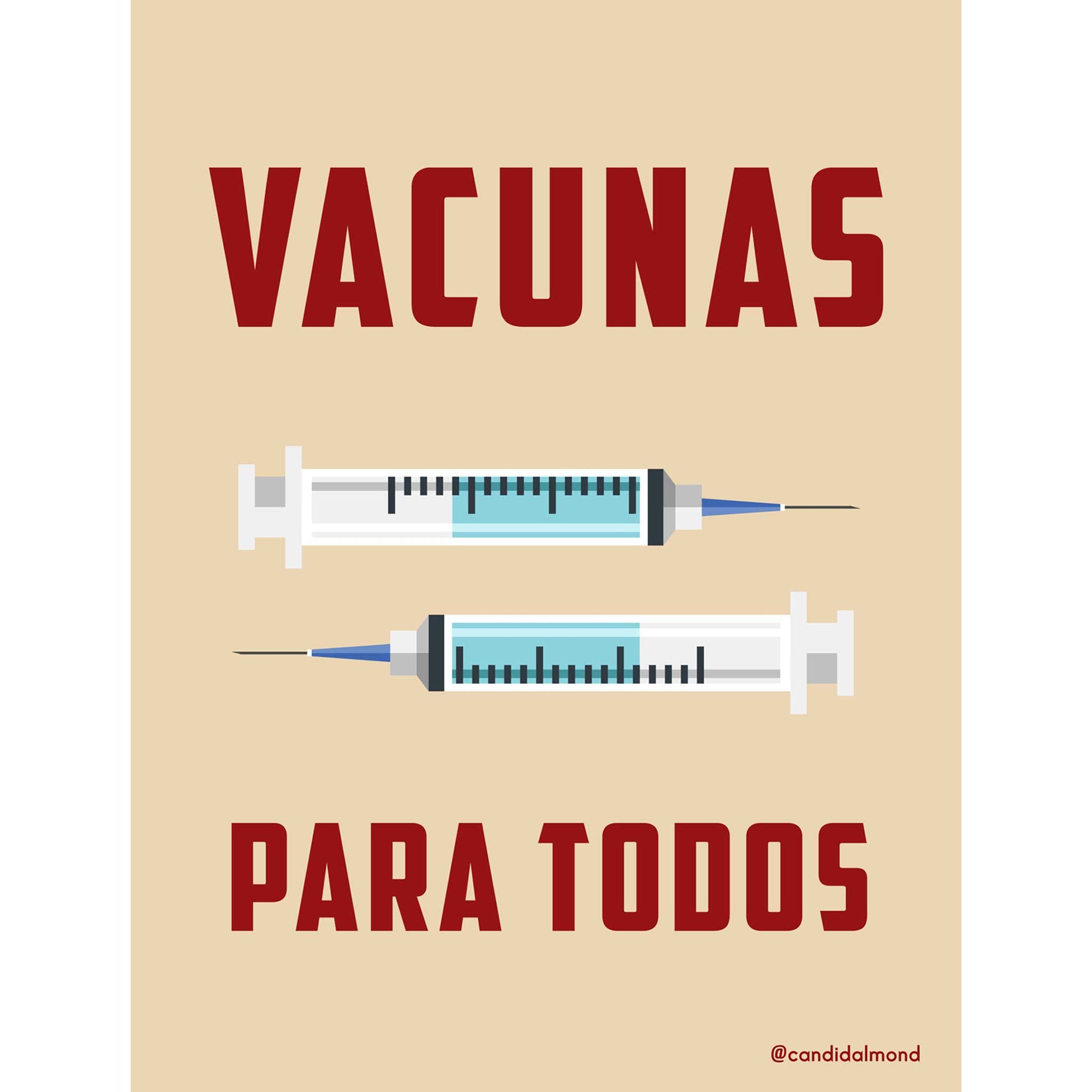'Vacunas Para Todos' Digital Download - Deb Almond Art