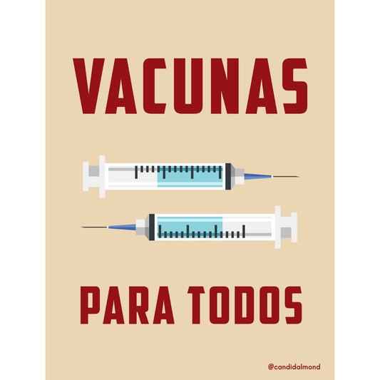 'Vacunas Para Todos' Digital Download - Deb Almond Art