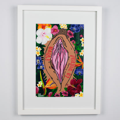 ¡Viva La Vulva! in Mid Skin Tone - Deb Almond Art