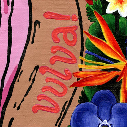 ¡Viva La Vulva! in Mid Skin Tone - Deb Almond Art