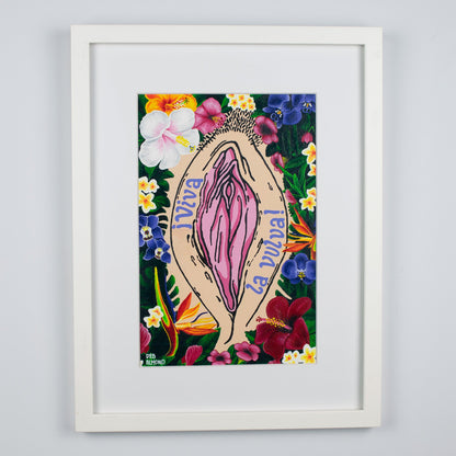 ¡Viva La Vulva! in White Skin Tone - Deb Almond Art