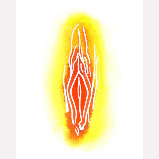 Vulva 01 Art Print - Deb Almond Art