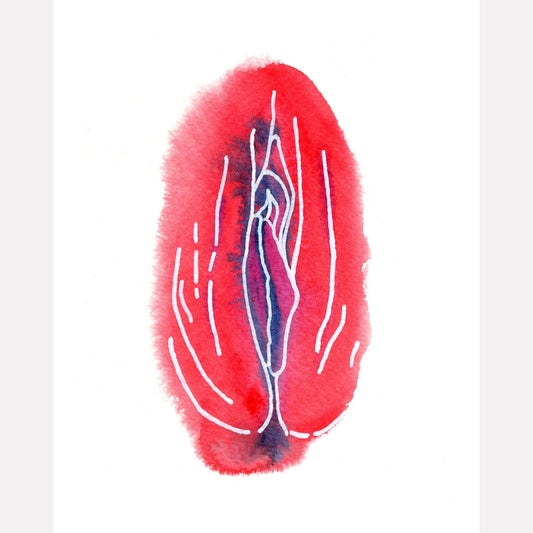 Vulva 03 Art Print - Deb Almond Art