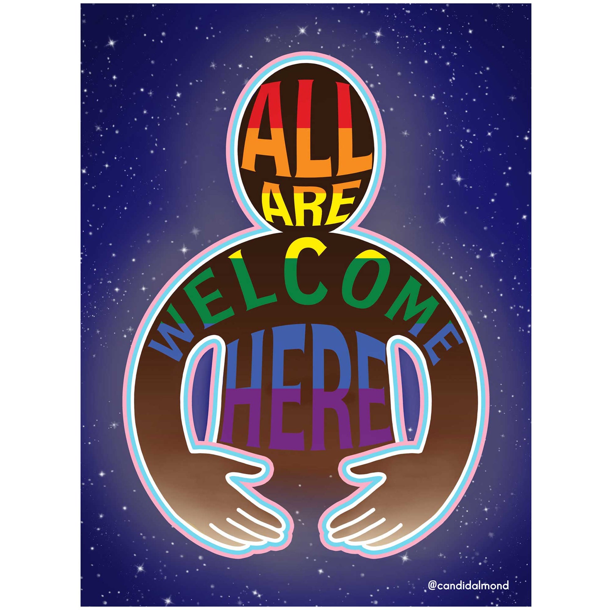 'All Are Welcome Here' Digital Download - Deb Almond Art
