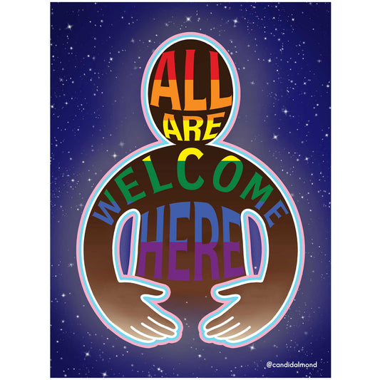 'All Are Welcome Here' Digital Download - Deb Almond Art