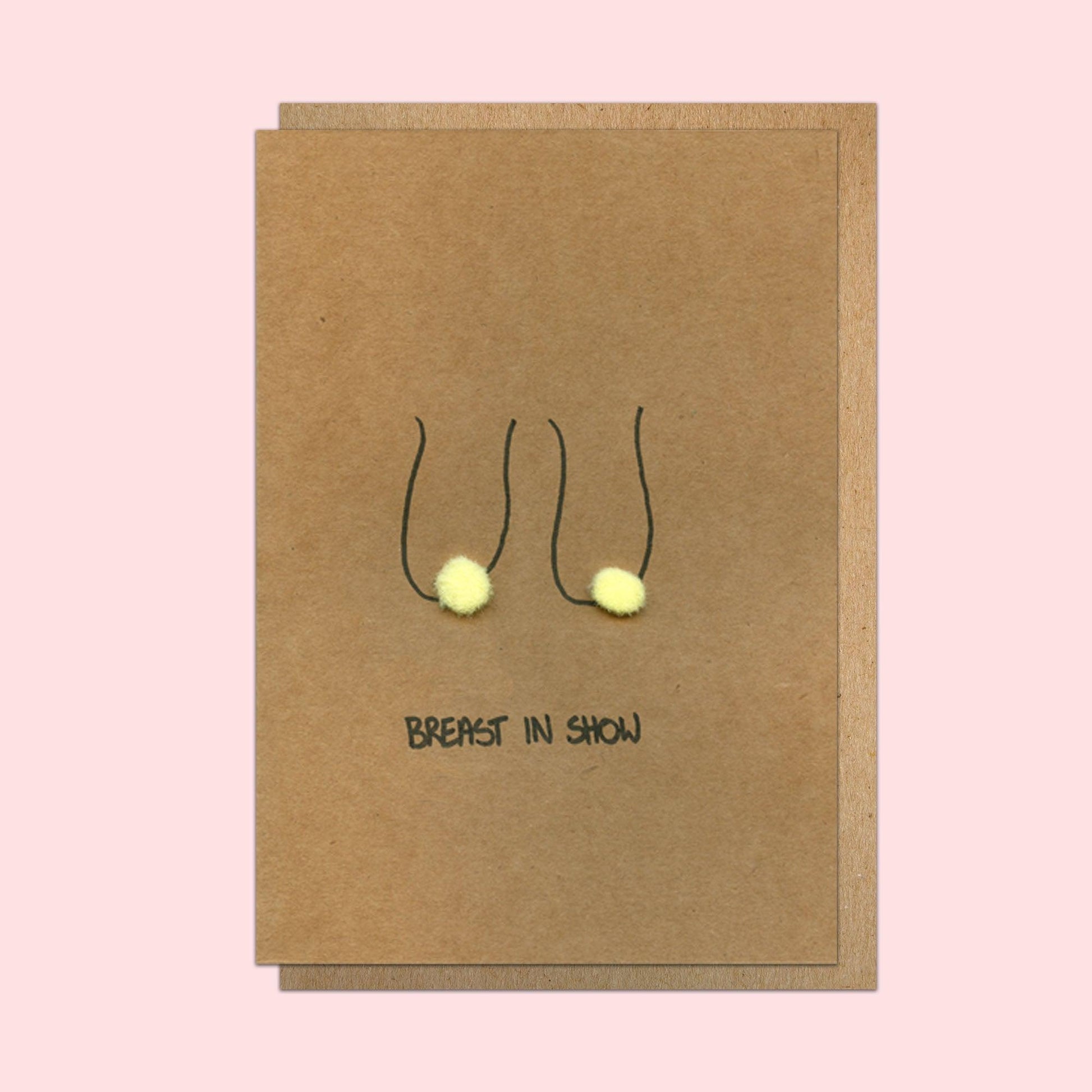 Boob Pun Card 'Breast in Show' - Deb Almond Art