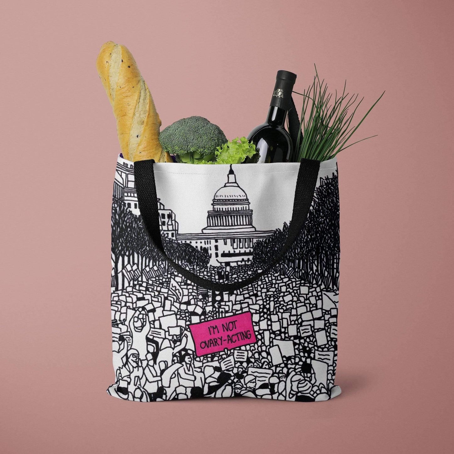 'I'm Not Ovary-Acting' Tote Bag - Deb Almond Art
