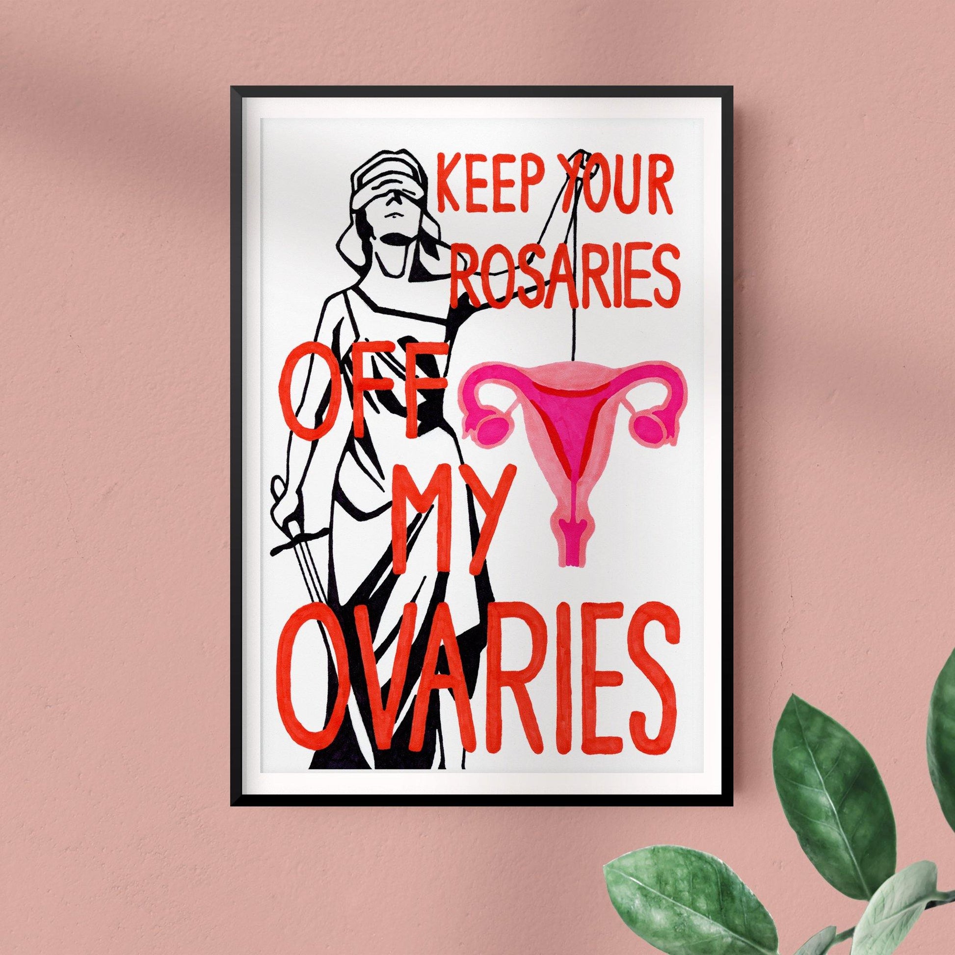 'Keep Your Rosaries' Art Print - Deb Almond Art