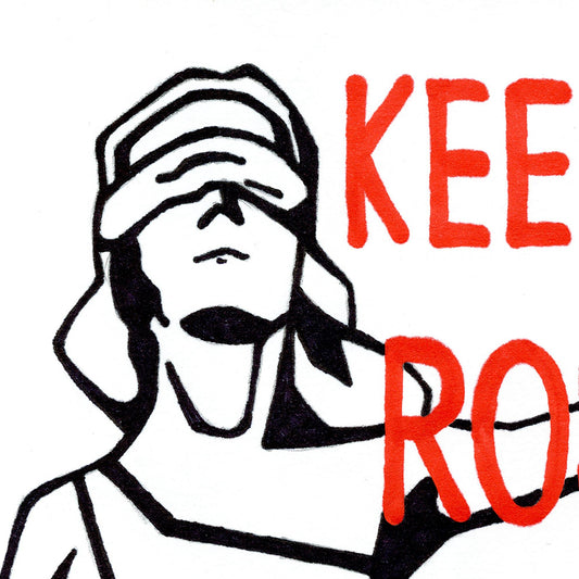 'Keep Your Rosaries' Art Print - Deb Almond Art