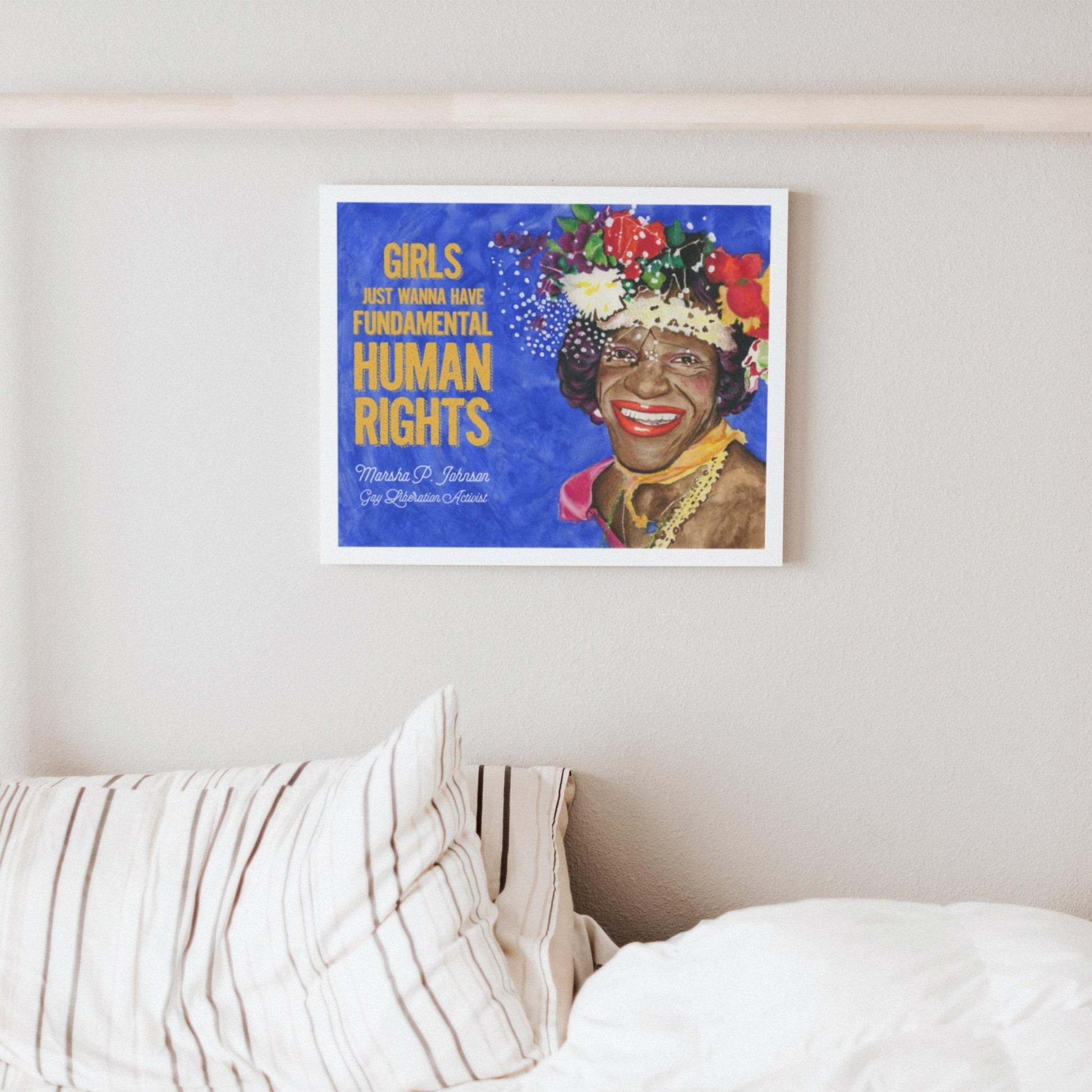 Marsha P. Johnson Art Print - Deb Almond Art