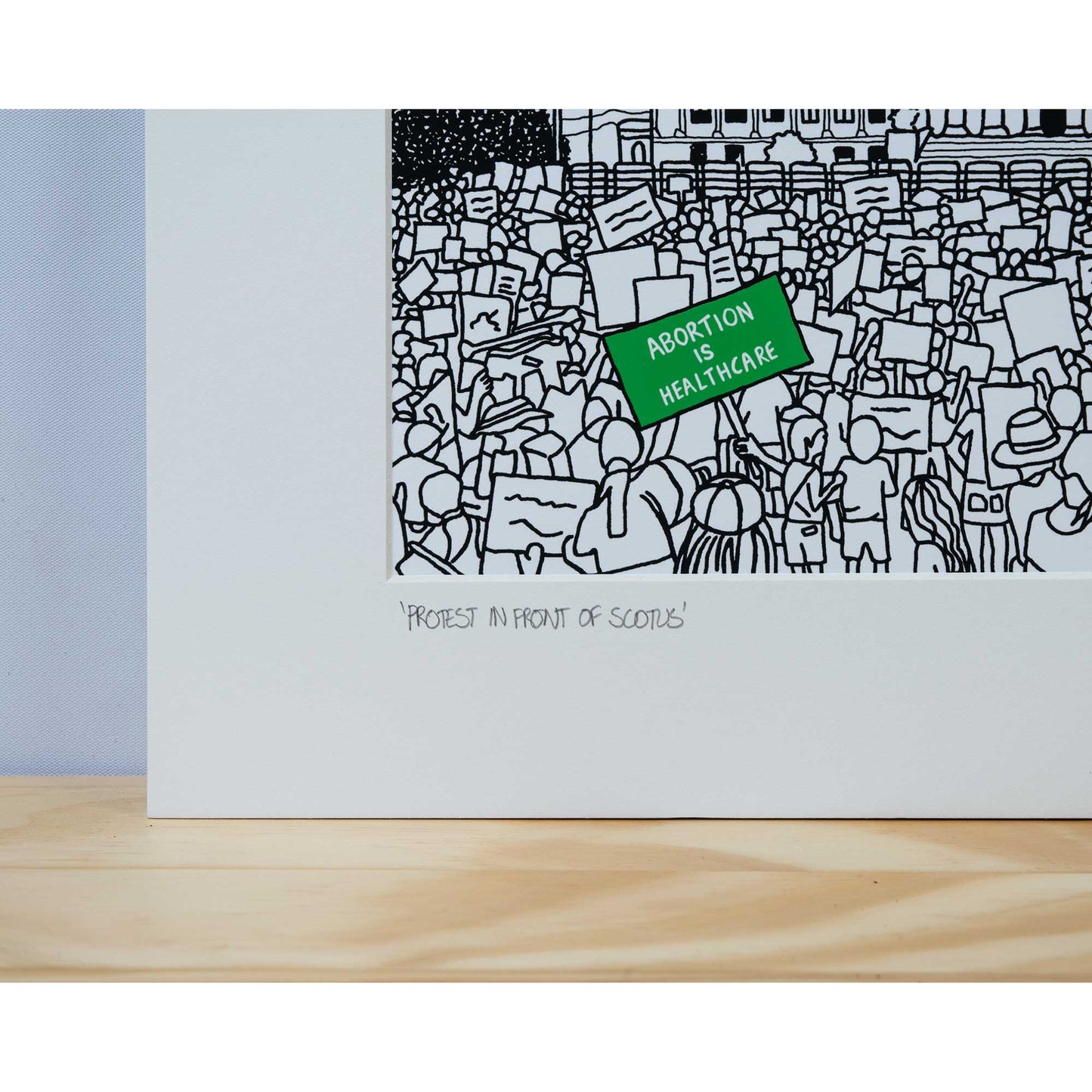 'Protest In Front of SCOTUS' Giclée Art Print - Deb Almond Art