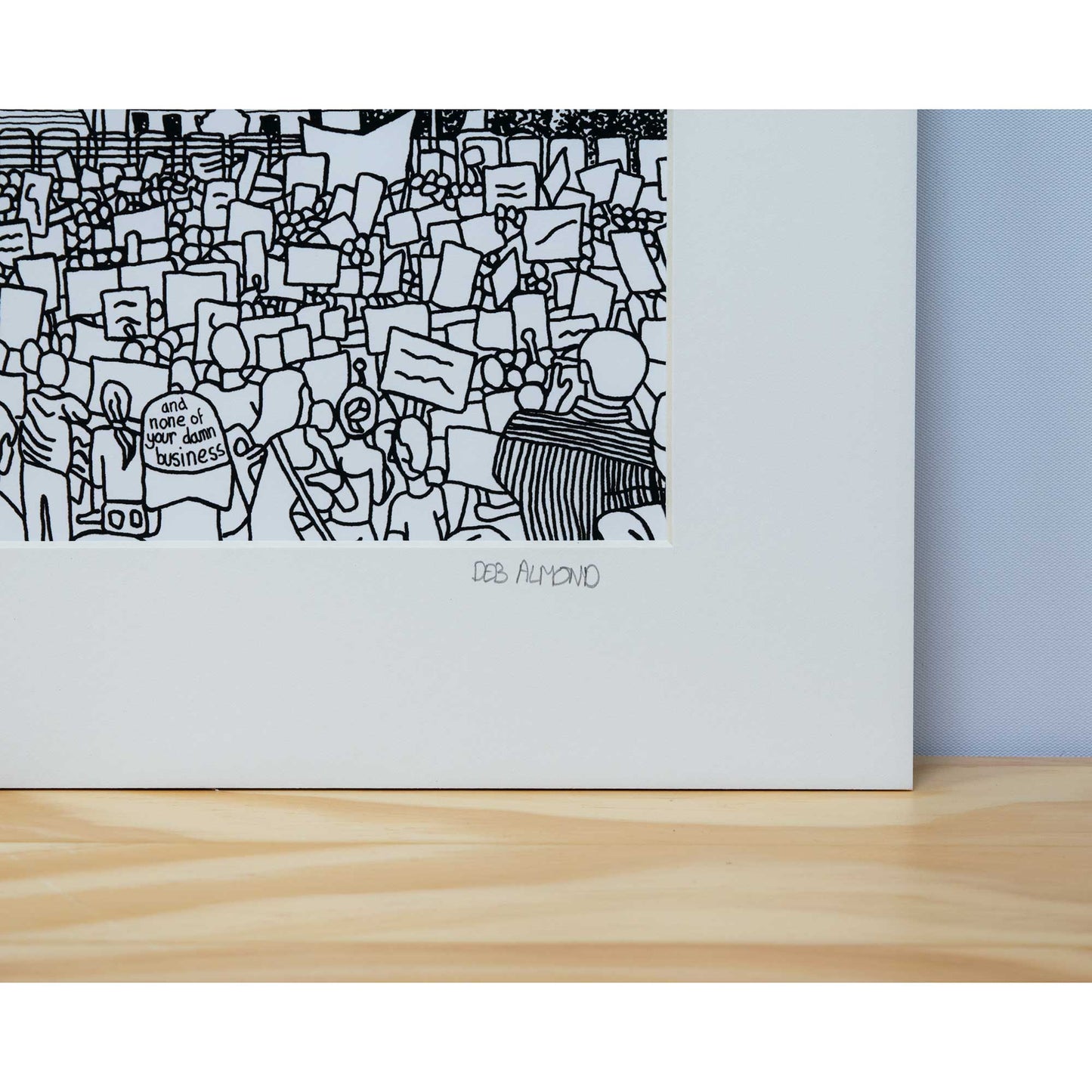 'Protest In Front of SCOTUS' Giclée Art Print - Deb Almond Art