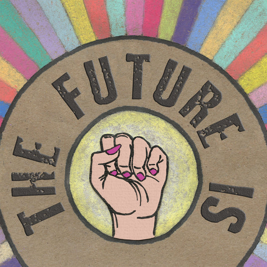 'The Future Is Nasty' Art Print (White) - Deb Almond Art